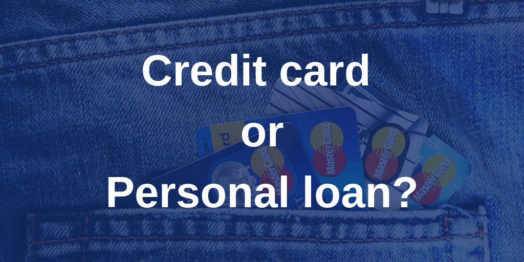 credit card vs loan